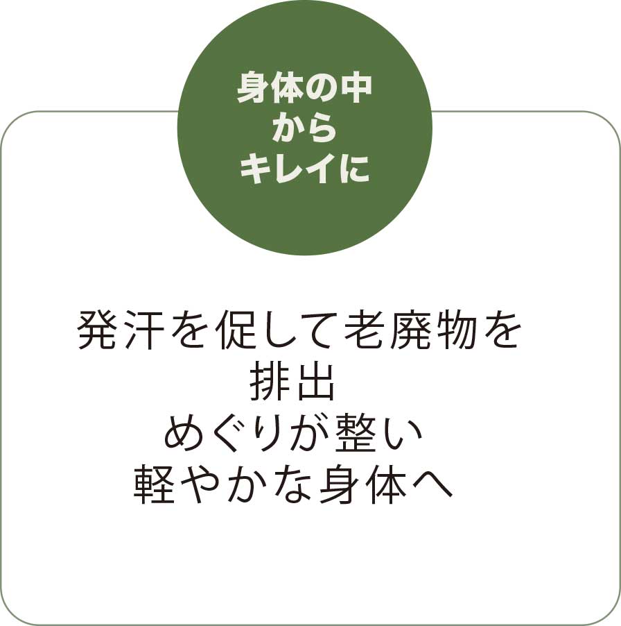 身体の中からキレイに